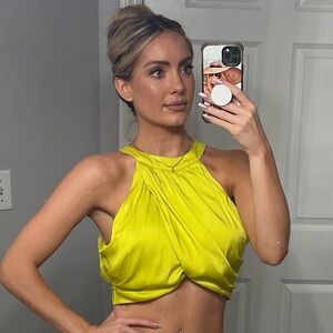 Lime‎ Yellow Crop Top